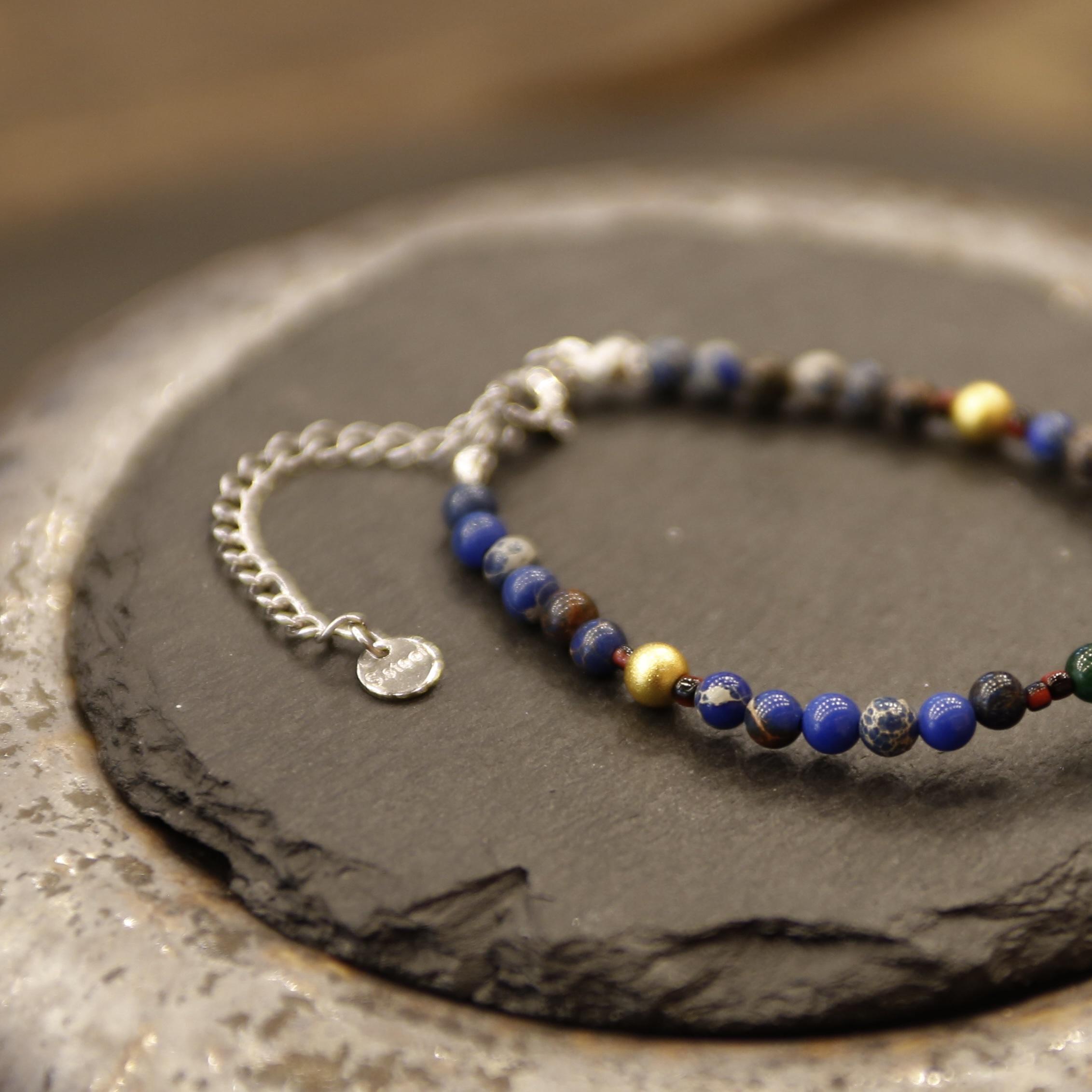 锦堂葫芦陶瓷手链（蓝色）细节图