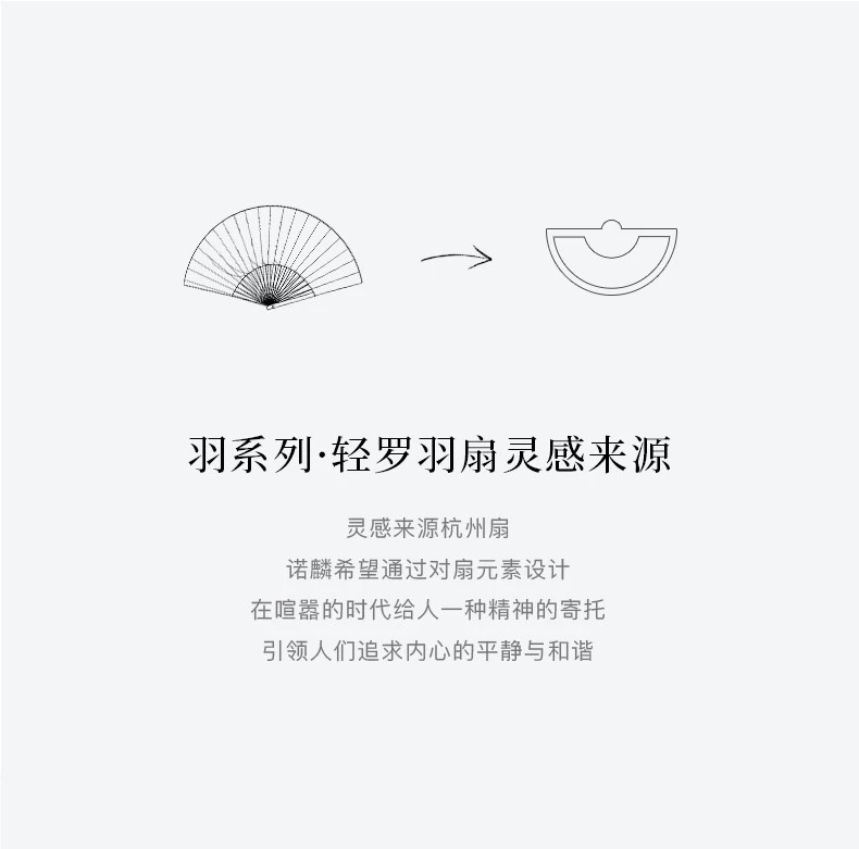 【 Star's Same Style 】 NOLYN Light Silk Feather Fan White Mother-of-Pearl Light Luxury Design Niche Necklace New Chinese Style Necklace Silver Jewelry Necklace detail image 2