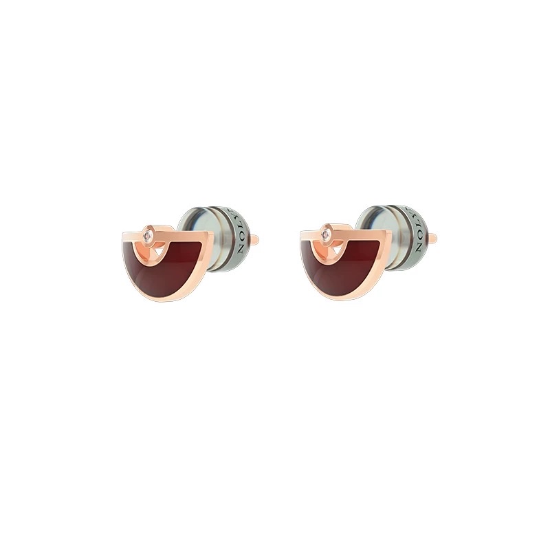 NOLYN Feather Series Light Luo Feather Fan Ear Stud Jewelry Mother-of-pearl Zircon light Luxury niche women's high-end gift ear stud jewelry Exquisite pure silver small ear stud earrings jewelry Specification image