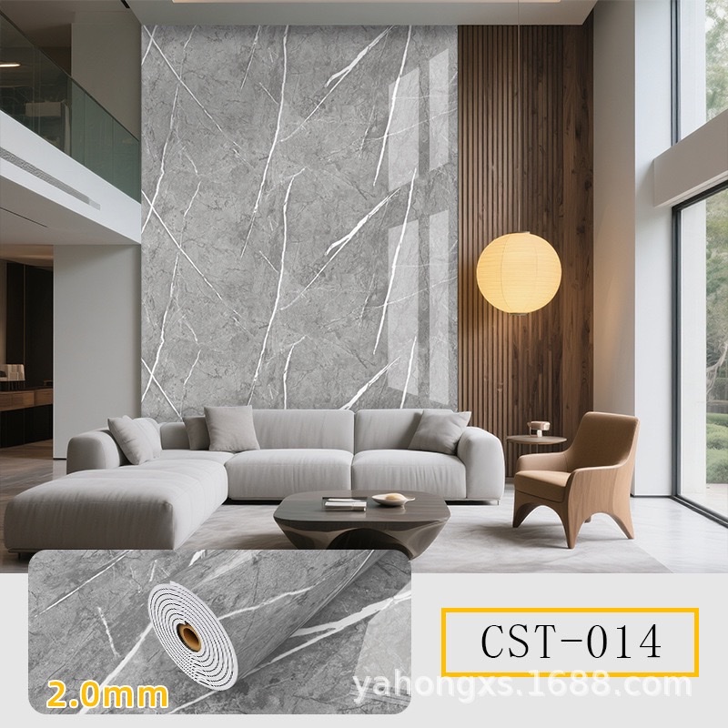 Cross-border factory wholesale of marble self-adhesive wallpaper, kitchen and bathroom background walls, bedroom imitation tile wall stickers detail image 20