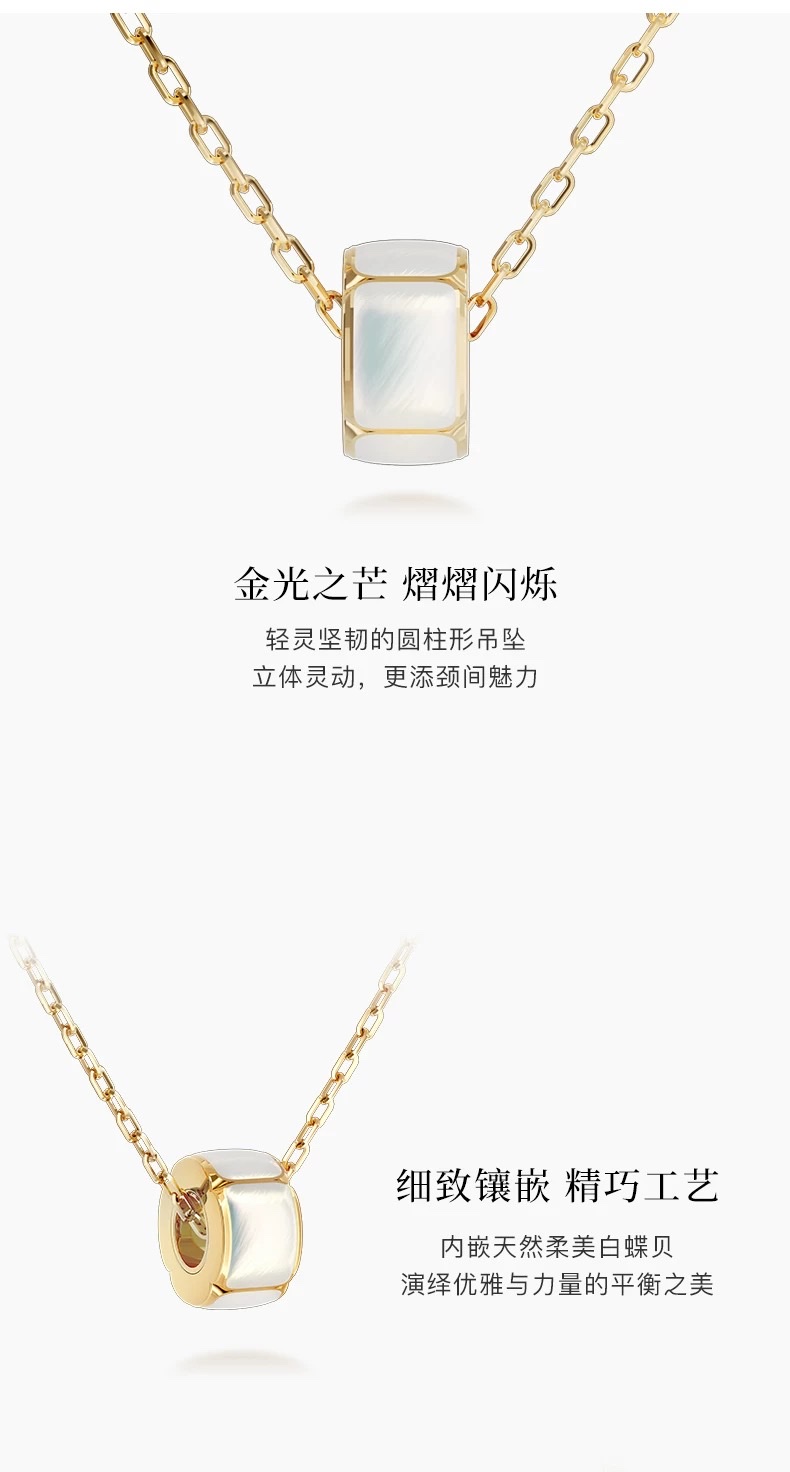 NOLYN Crabapple Drunken Sun Necklace Collarbone Chain Light Luxury 925 silver High-end New Gift Sweet Gift Necklace Silver Jewelry Necklace detail image 4