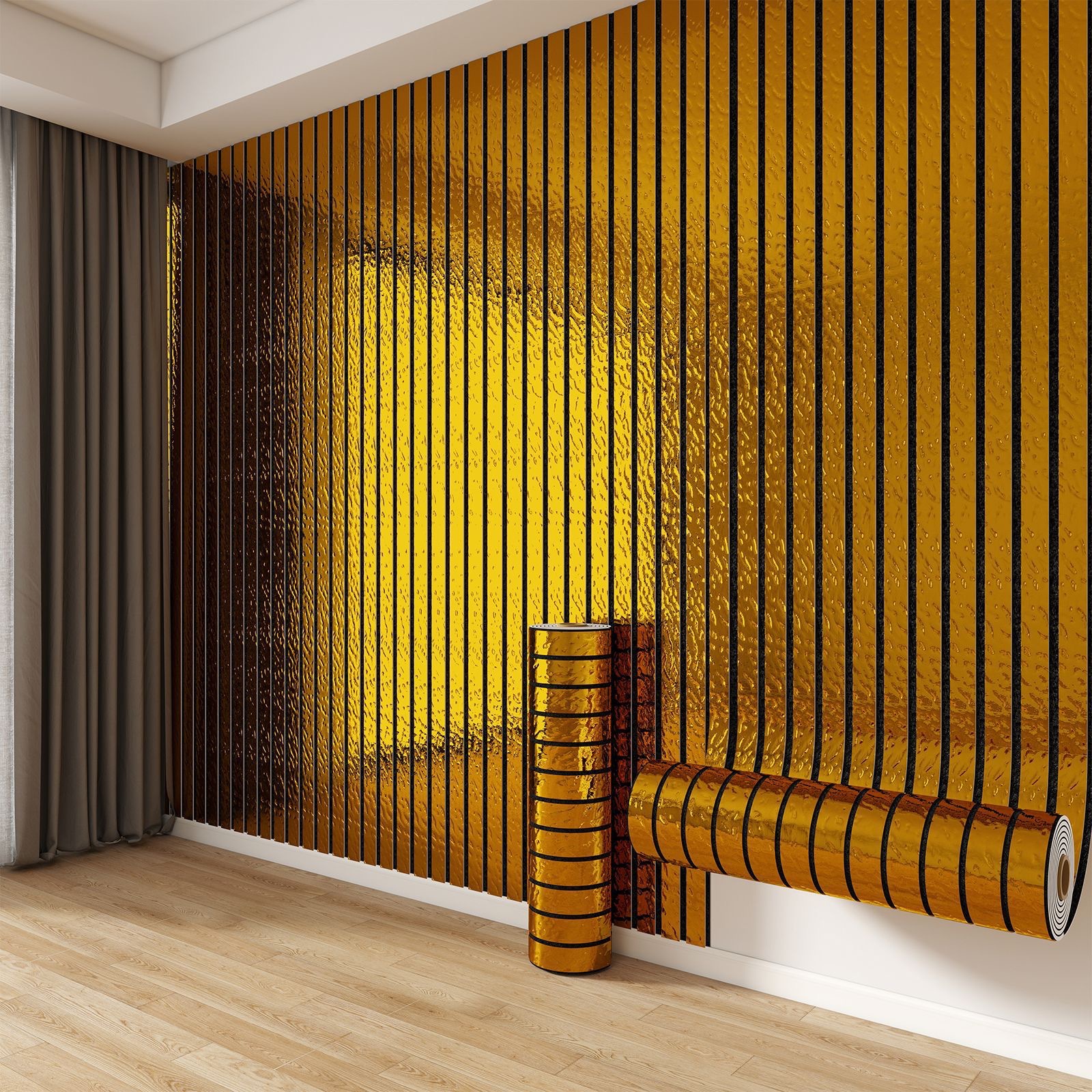 Wholesale self-adhesive three-dimensional grating wall stickers with mirror reflection surface, living room and bedroom wallpaper, sofa background wallpaper, self-adhesive wallpaper for foreign trade Specification image