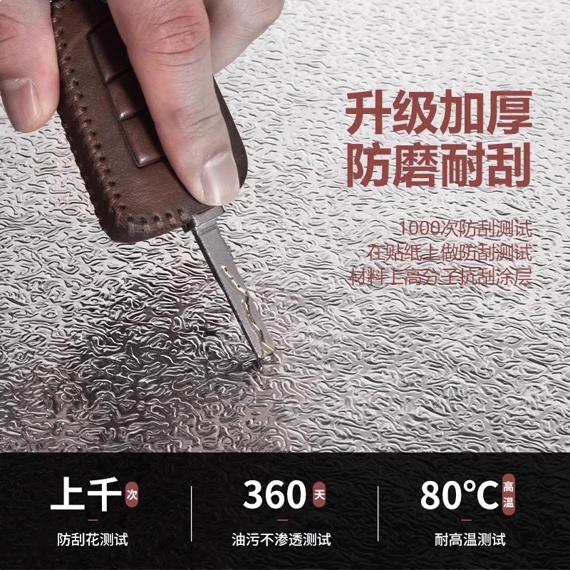 Extra-thick kitchen oil-proof stickers, fireproof and high-temperature resistant stove and cabinet pad paper, range hood wall-specific aluminum foil paper, tin foil, self-adhesive wallpaper details Picture