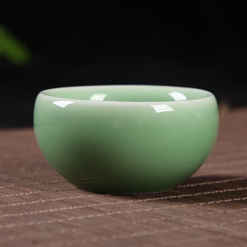 龙泉御茗青瓷茶具功夫茶杯陶瓷杯子单杯紫砂汝窑小茶杯茶碗瓷茶杯