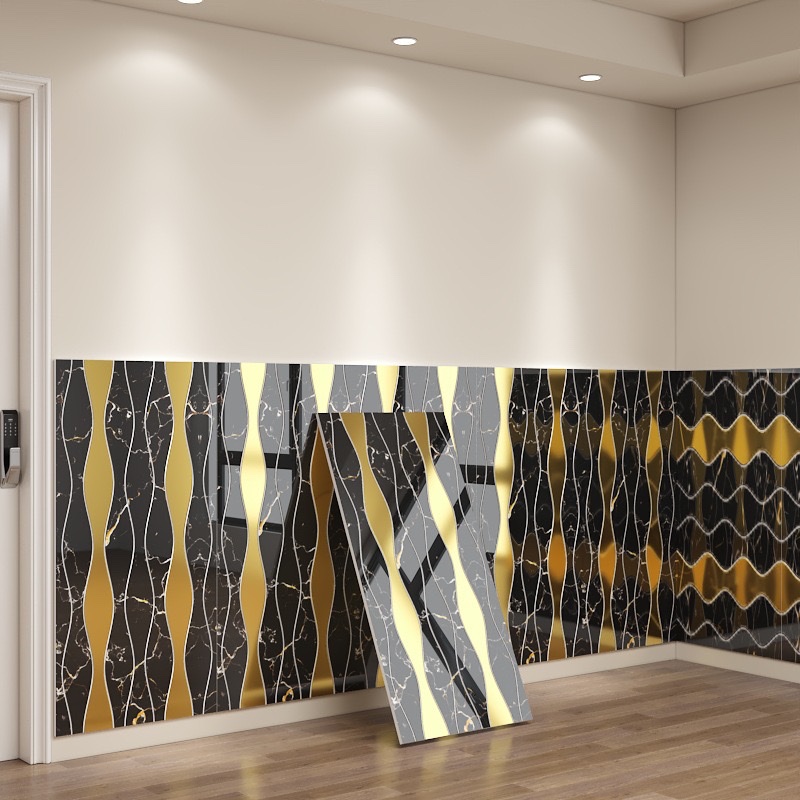 Self-adhesive wood-grain wall stickers, thickened three-dimensional wallpaper, aluminum-plastic board stickers, ugly and waterproof, kitchen and living room background wallpaper, Mosaic self-adhesive Item Picture