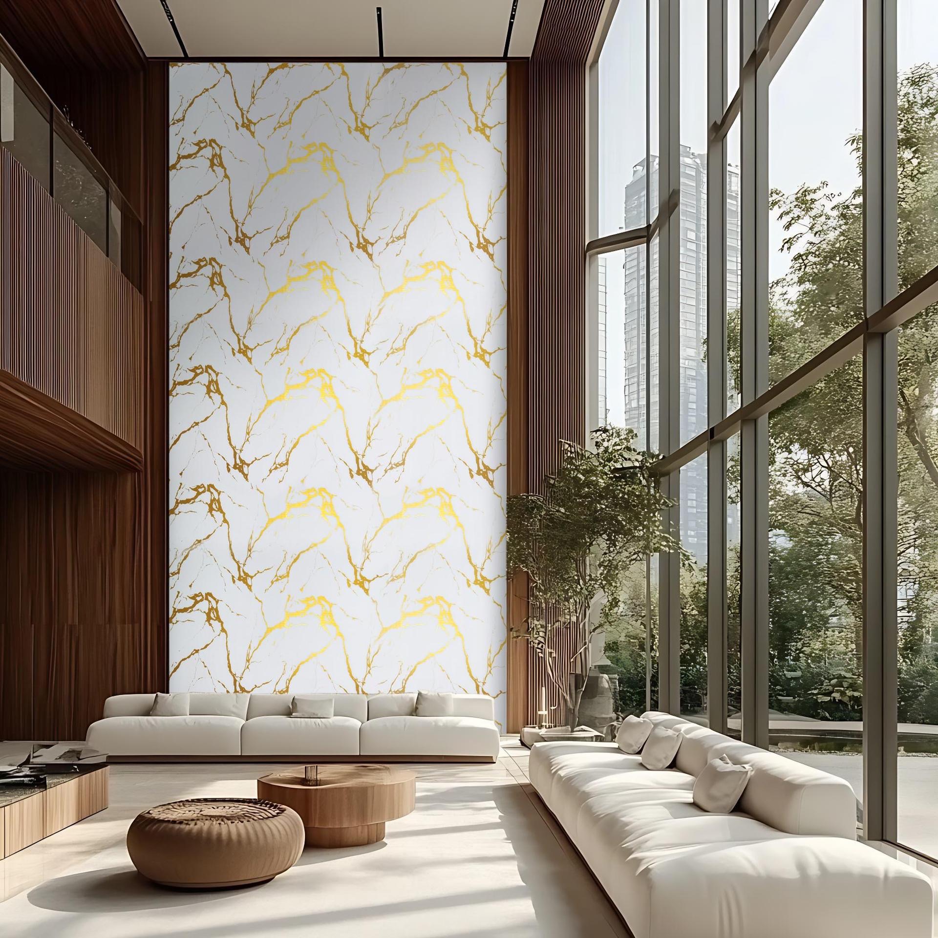 Cross-border marble self-adhesive wall stickers, imitation tile stickers, wall decoration wallpaper, rental room background wall paper, self-adhesive wallpaper details Picture