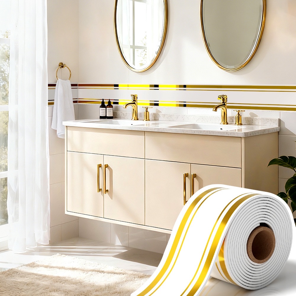 Skirting board, self-adhesive skirting board, wall stickers, window sills, door frames, waveguide lines, waistlines, decorative corner lines, floor tiles, stickers, self-adhesive wallpaper Item Picture