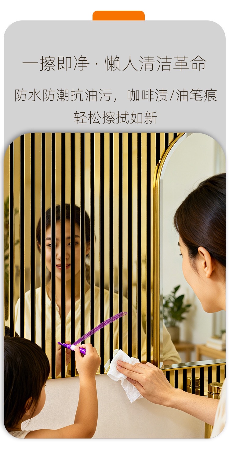 Wholesale self-adhesive three-dimensional grating wall stickers with mirror reflection surface, living room and bedroom wallpaper, sofa background wallpaper, self-adhesive wallpaper for foreign trade detail image 6