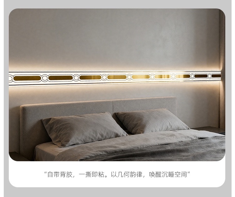 Skirting board, self-adhesive skirting board, wall stickers, window sills, door frames, waveguide lines, waistlines, decorative corner lines, floor tiles, stickers, self-adhesive wallpaper detail image 10