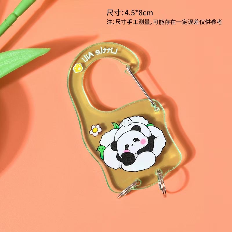 Acrylic mountaineering buckle pendants, cute cartoon and anime-related keychain pendants, custom-made based on provided pictures, gifts, wholesale souvenirs, multi-functional products Application Scenario