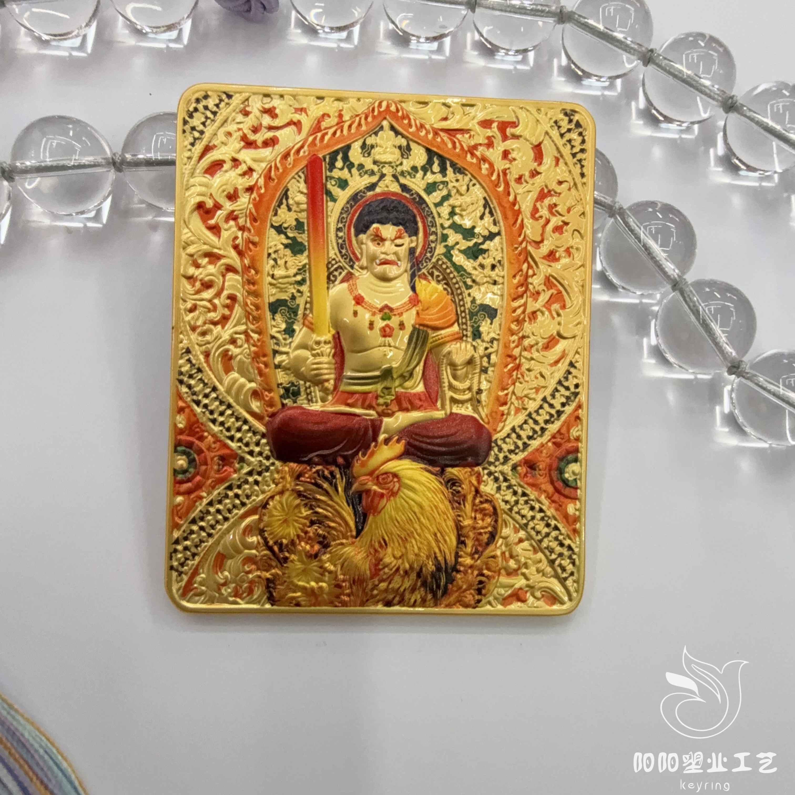 唐卡黄财神民族风十二生肖唐卡图唐卡白底实物图