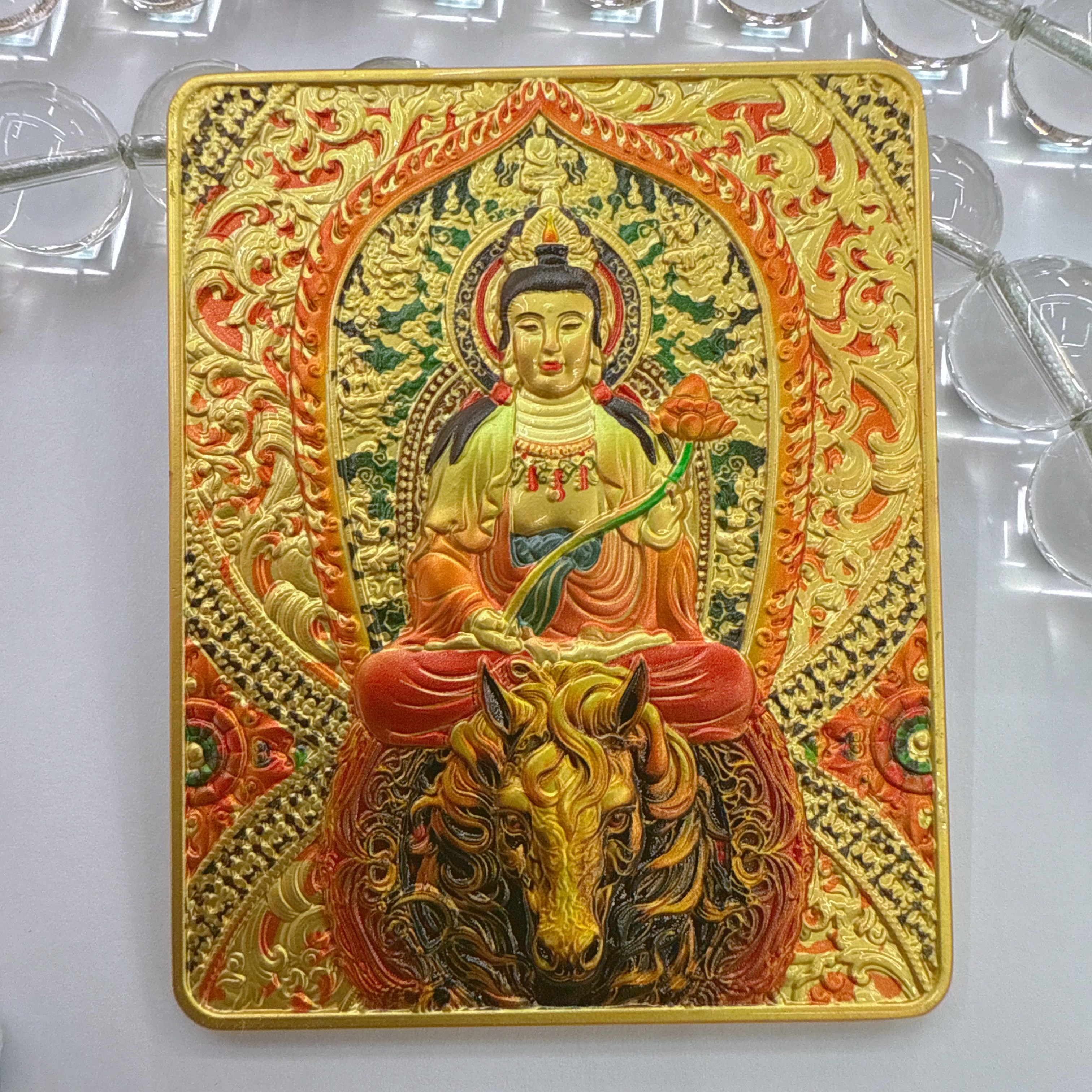 唐卡冰箱贴立体浮雕十二生肖凹凸唐卡守护文殊虚空藏牛虎龙马唐卡唐卡图唐卡黄财神民族风十二生肖