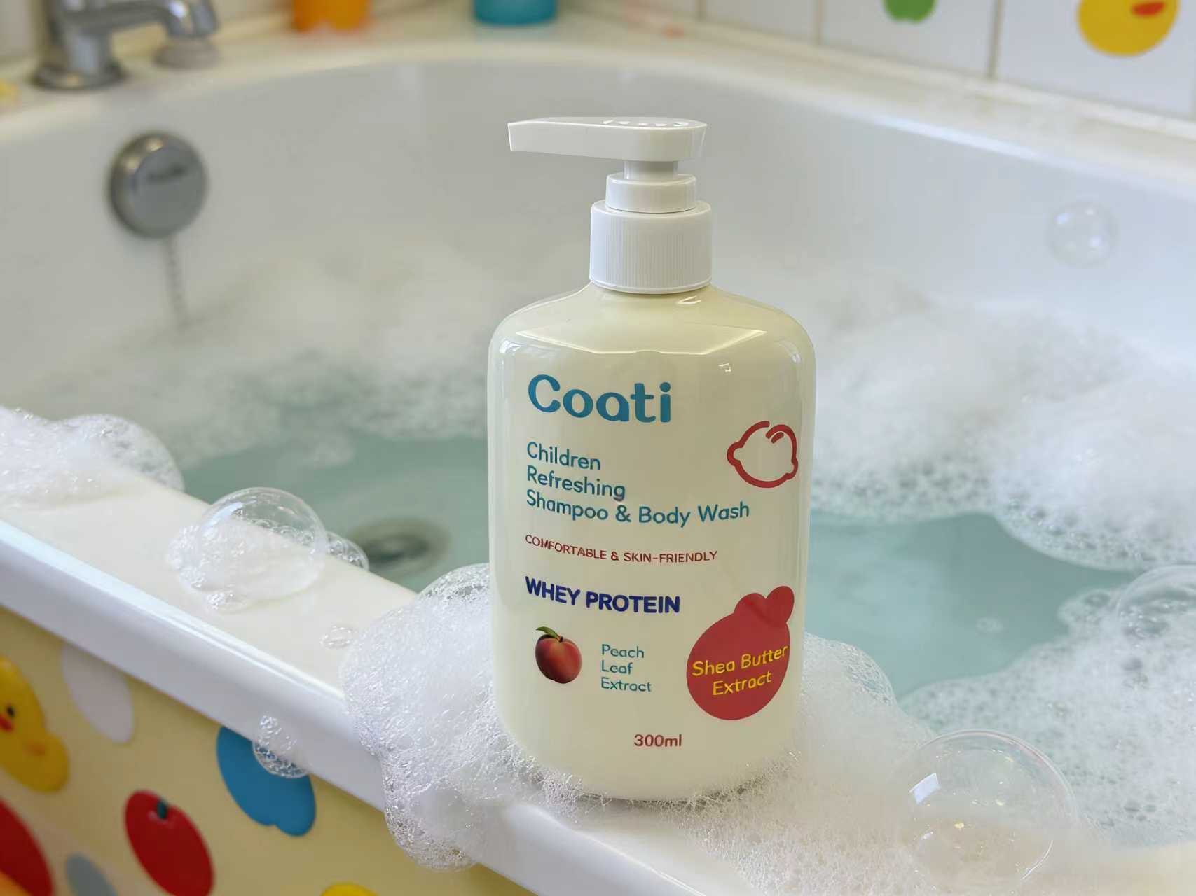 300ml Refreshing shampoo and Body Wash, Baby Shampoo and Body Wash 2-in-1, Gentle and non-irritating shampoo and Body Wash for children, Shampoo and Body Wash gel details Picture