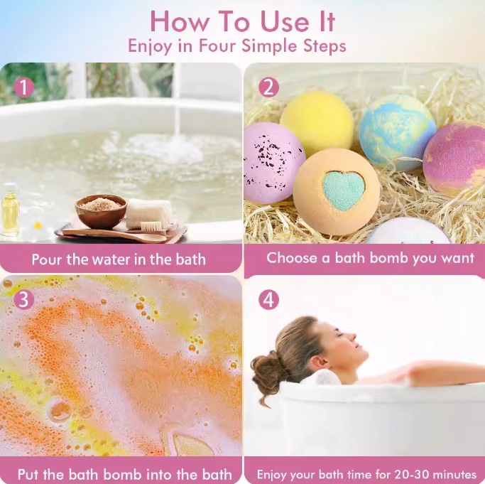 Cross-border bath explosion Salt Rainbow bath Salt Essential Oil Bath Bath Ball bath fizzer Bath Salt Ball Bath Salt Ball Bath Salt Ball Foreign Trade bath bombs Item Picture
