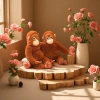 【 Price to be negotiated 】 Foreign trade bestseller Punch long-arm monkey doll, IKEA orangutan doll, realistic orangutan plush toy Item Picture