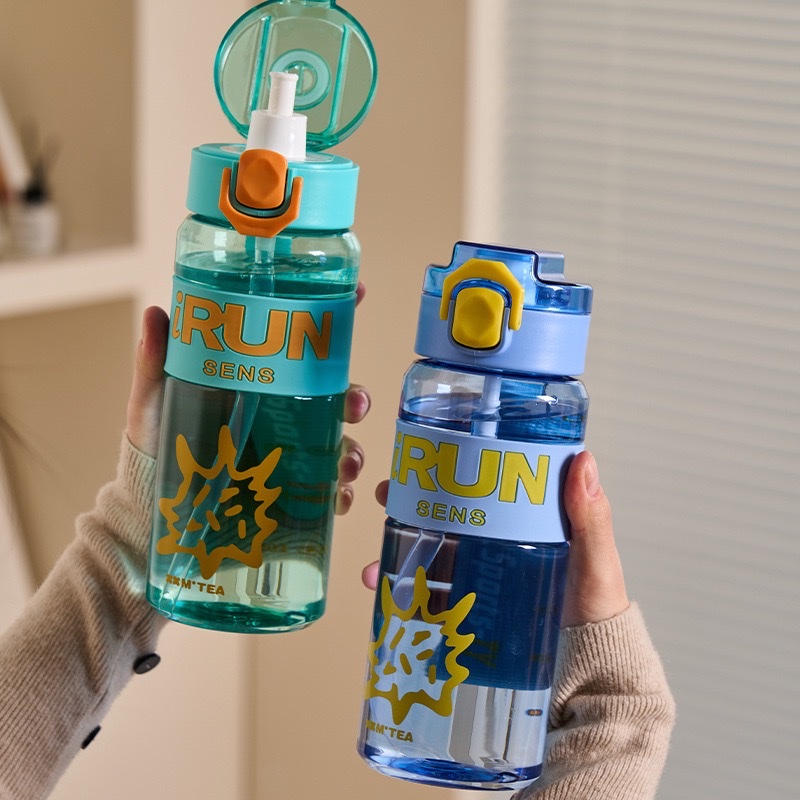 Outdoor large-capacity plastic cup, sports water bottle, space pot, hand-held fitness water cup, double-drinking portable straw cup, other TY-0109-493/TY-0110-493 Specification image