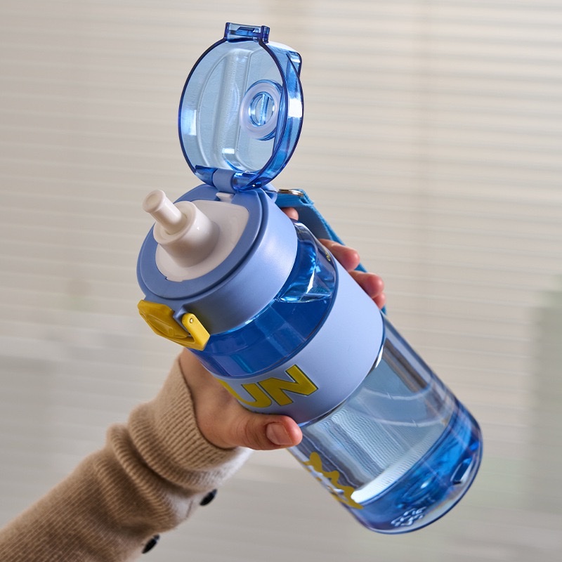 Outdoor large-capacity plastic cup, sports water bottle, space pot, hand-held fitness water cup, double-drinking portable straw cup, other TY-0109-493/TY-0110-493 pic 6