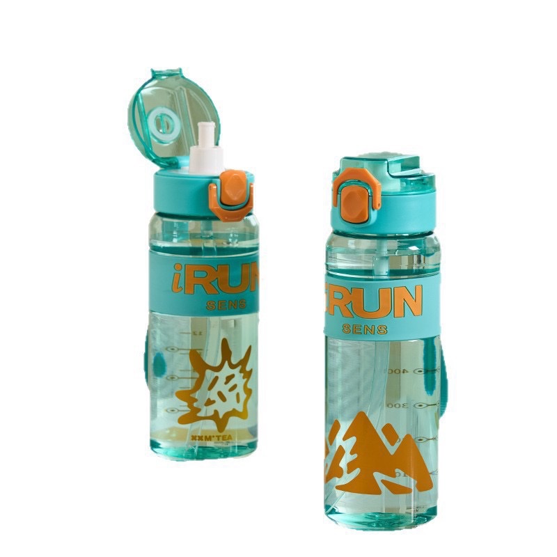 Outdoor large-capacity plastic cup, sports water bottle, space pot, hand-held fitness water cup, double-drinking portable straw cup, other TY-0109-493/TY-0110-493 Item Picture