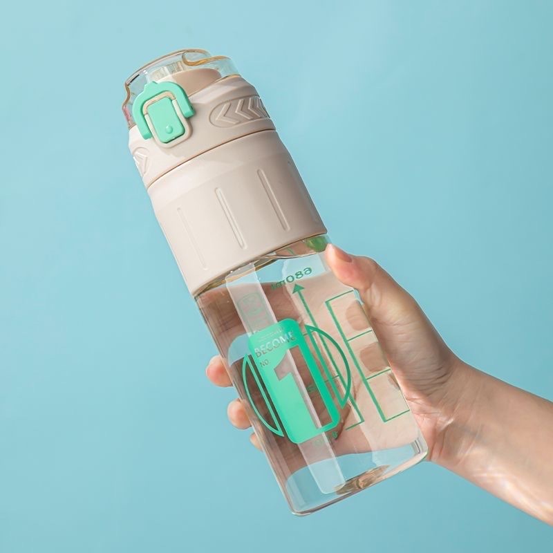 Large-capacity water cup, high-temperature resistant straw, portable sports student outdoor sports water bottle for men and women, fitness cup, others 2091-945/2092-945, material :PC pic 4