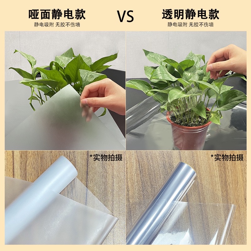 Matte wall protection film, white wall sticker, children's wall, anti-dirt and anti-kick, frosted kitchen decoration, static protection wall panel, PCV self-adhesive details Picture