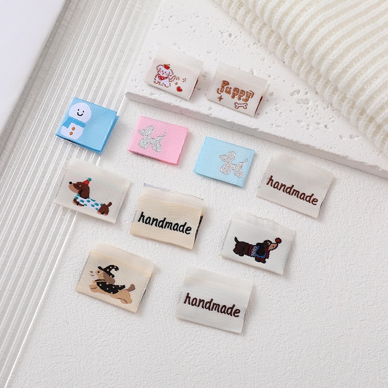 Creative puppy fabric stickers, InS-style chief decorative fabric labels, washable folding embroidered fabric labels, DIY handcrafted hair bands, fabric stickers, patch stickers, fabric stickers, accessories details Picture