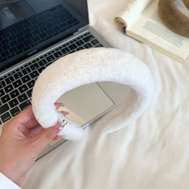 秋冬咖色系毛绒洗脸发箍女高颅顶宽边发卡头饰发饰2026新款秋冬潮流详情图3