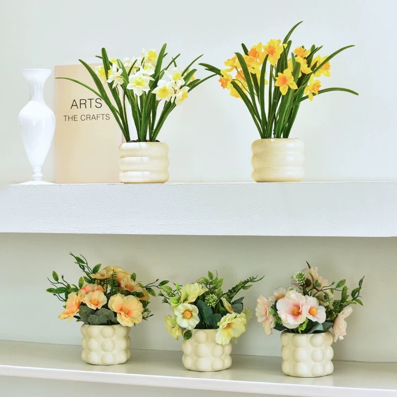 Artificial and artificial flower arrangements for living rooms, bedrooms, offices, dining tables, potted dried flowers, bouquets, decorative items Specification image