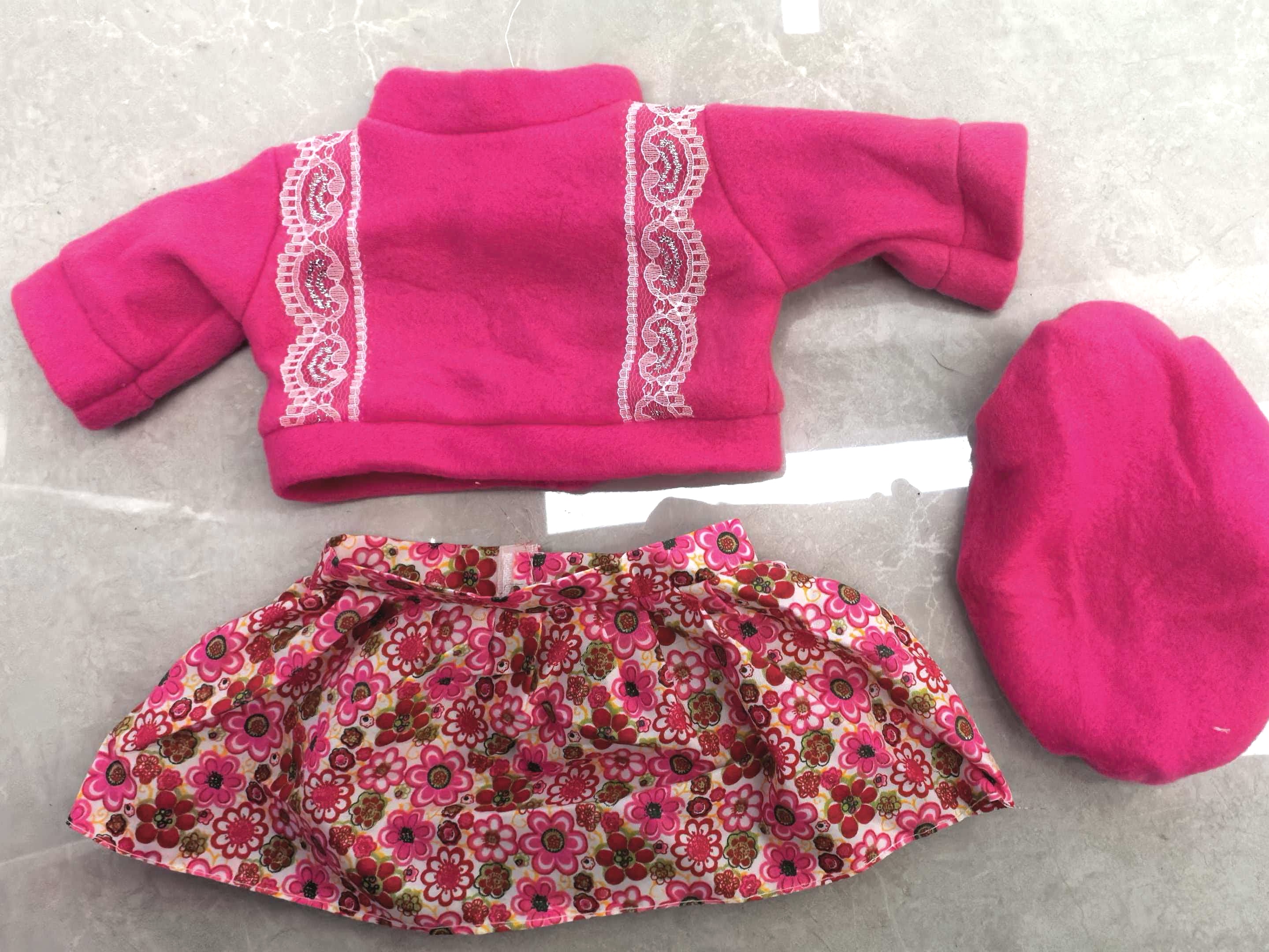 混装18寸20寸三件套娃娃衣服芭比娃娃仿真娃娃女生娃衣