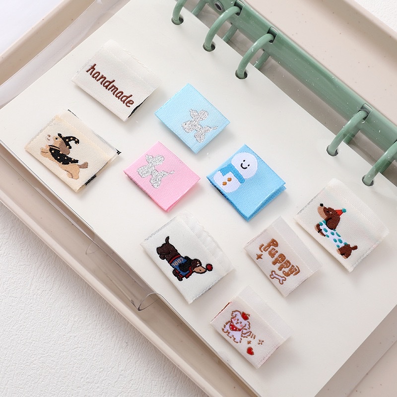 Creative puppy fabric stickers, InS-style chief decorative fabric labels, washable folding embroidered fabric labels, DIY handcrafted hair bands, fabric stickers, patch stickers, fabric stickers, accessories Application Scenario