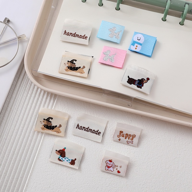 Creative puppy fabric stickers, InS-style chief decorative fabric labels, washable folding embroidered fabric labels, DIY handcrafted hair bands, fabric stickers, patch stickers, fabric stickers, accessories Specification image