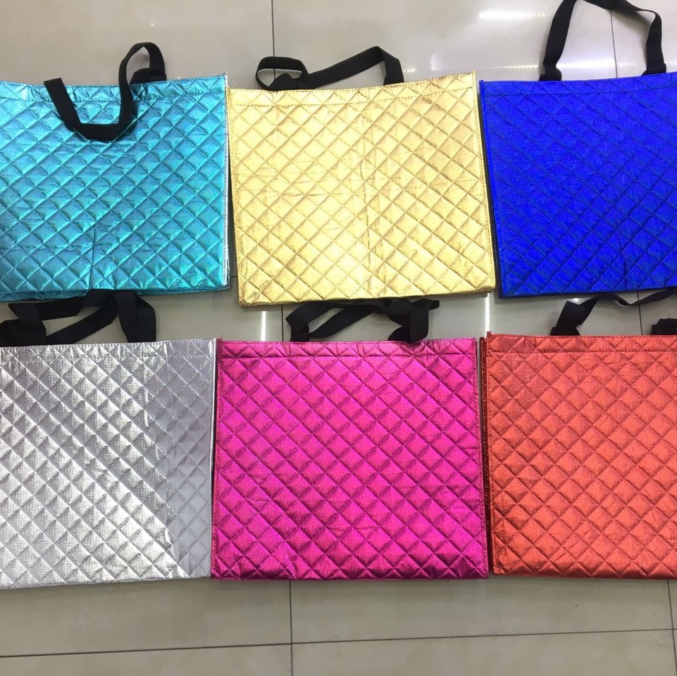 Bright film cotton bag packaging, large gift bag