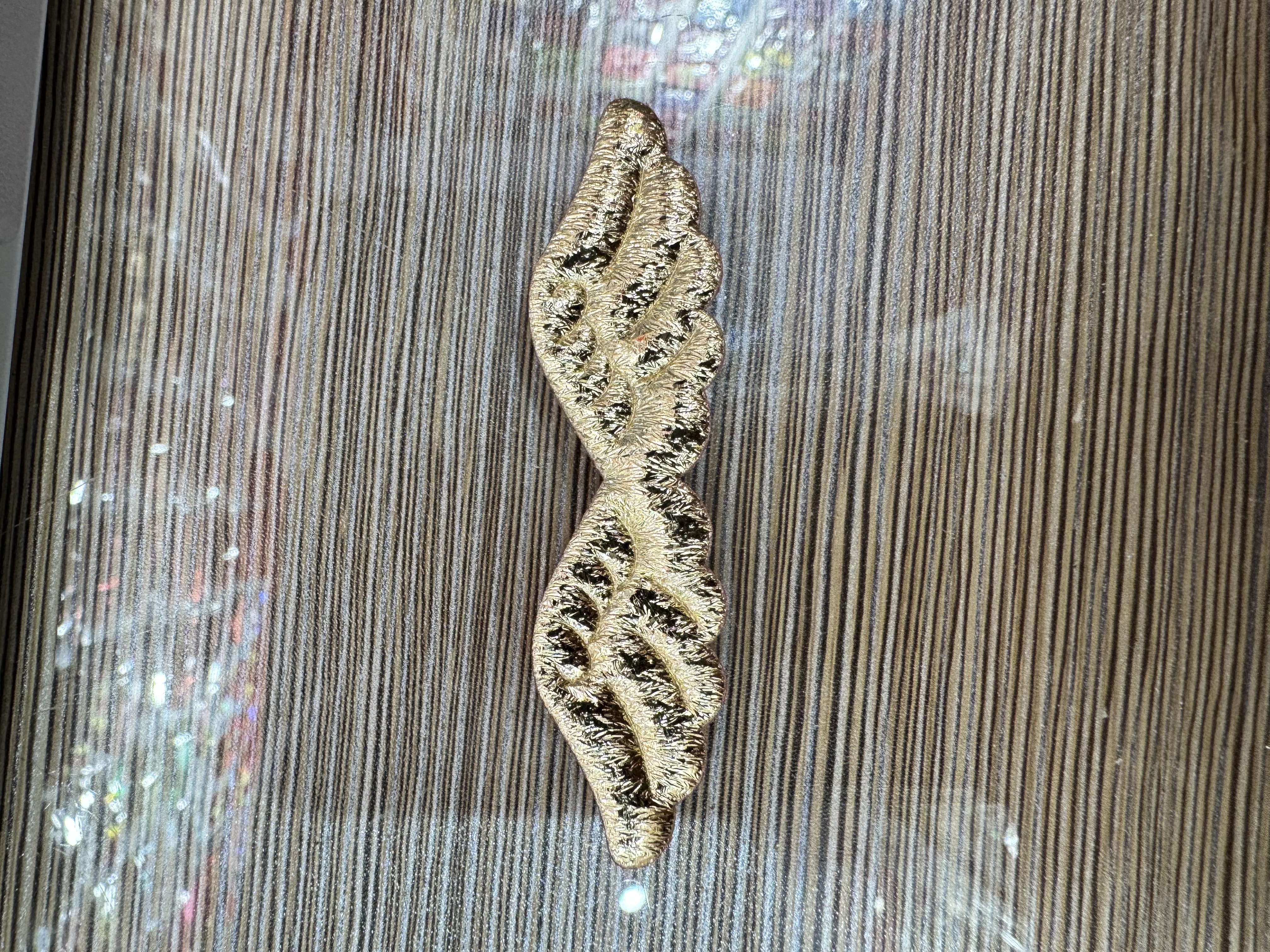 7.5公分尺寸金银布材质小翅膀，超声波压花工艺，可来样定制详情图3
