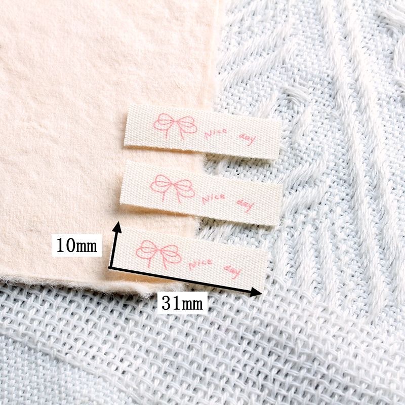 Cute graphic woven labels, fabric labels, back labels of clothes, DIY handcrafted bags, socks, decorative accessories Item Picture