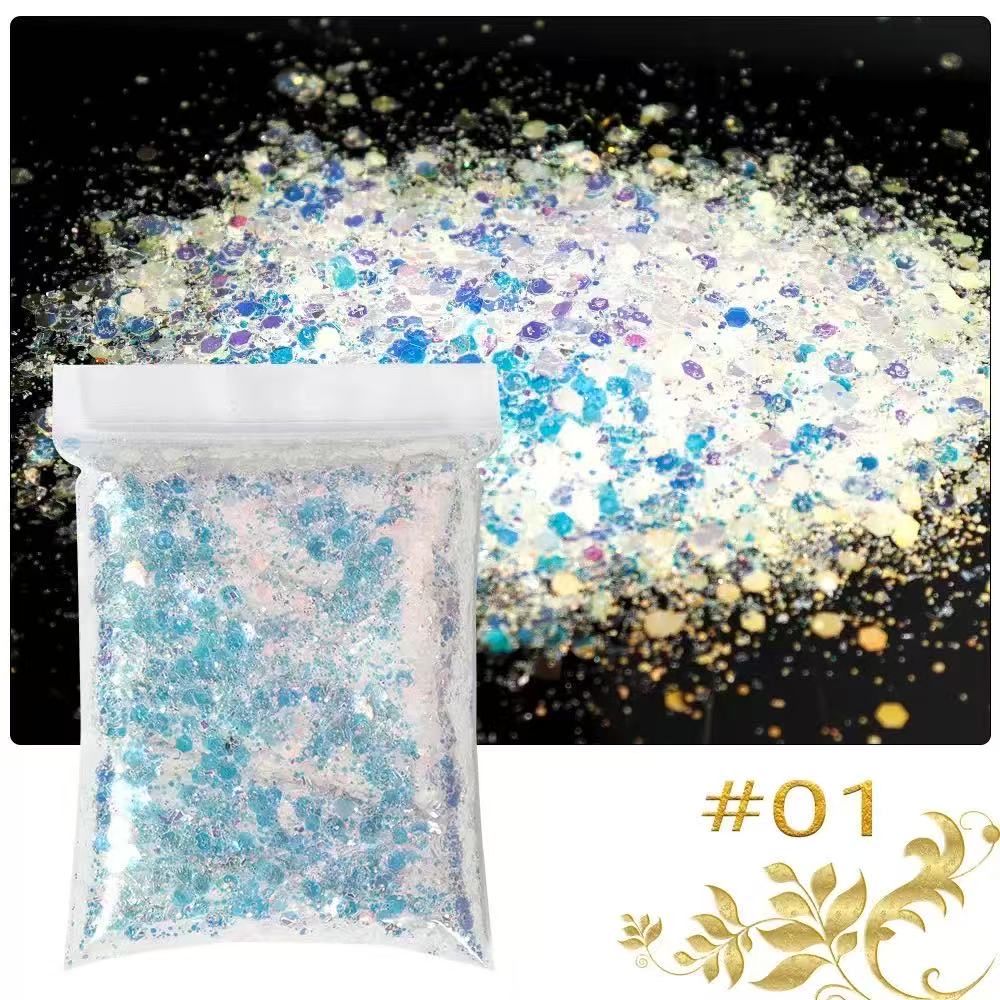 Best-selling gold onion powder, sequined glitter powder decorative material, DIY makeup powder for makeup detail image 2