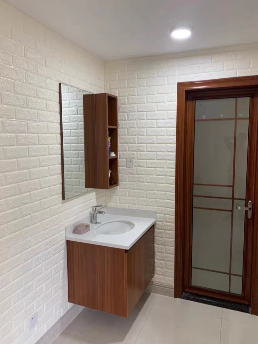 Cross-border brick-textured self-adhesive wallpaper, 3d stereoscopic small-sized foam wall stickers, waterproof renovation, old wall wallpaper wholesale detail image 8