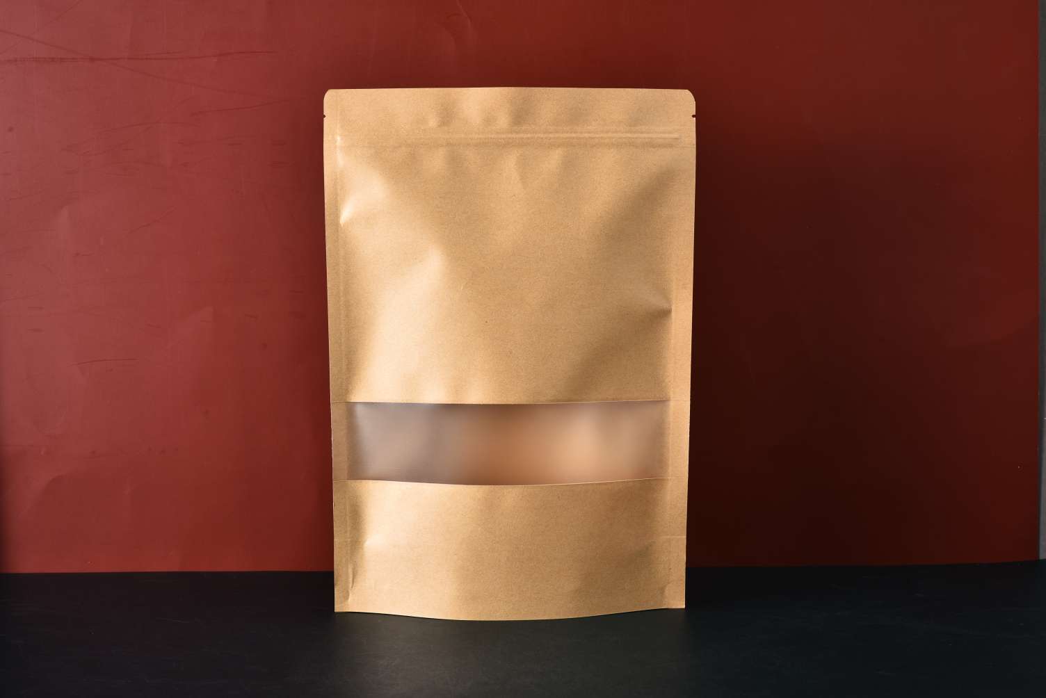 棕色包装袋食品级密封袋大容量可重复使用家用储物袋