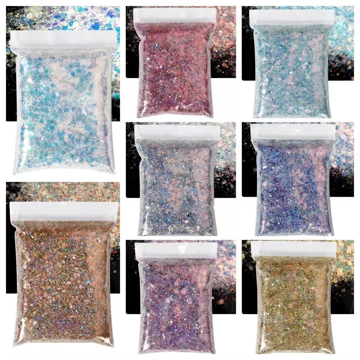 Best-selling gold onion powder, sequined glitter powder decorative material, DIY makeup powder for makeup detail image 4