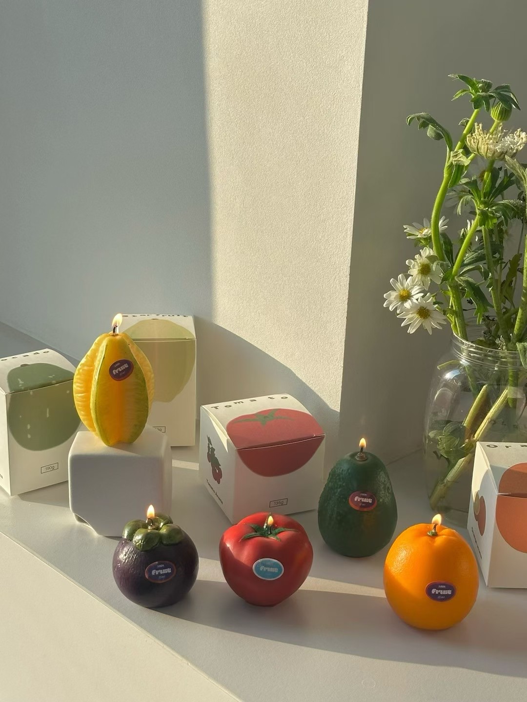 Mango scented candles, fruit candles, atmosphere, birthday gifts, festival gifts, and decorative items detail image 5