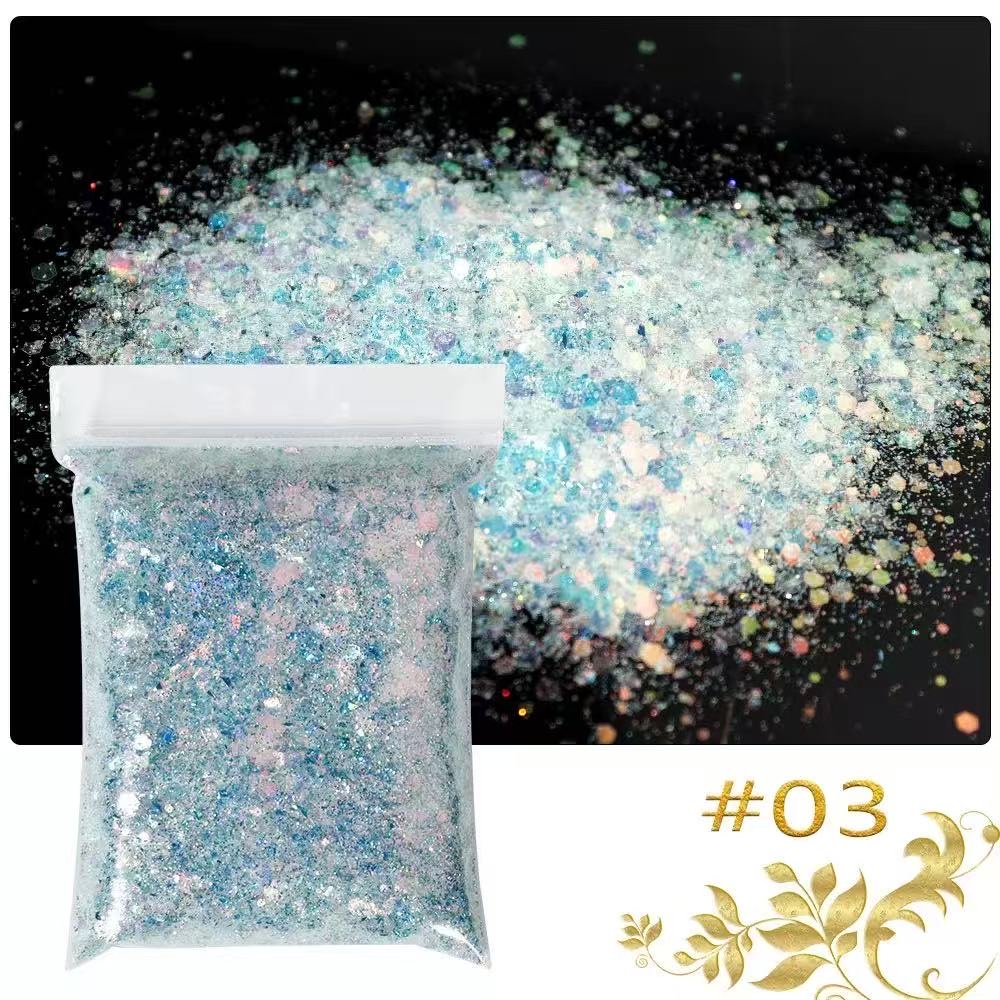 Best-selling gold onion powder, sequined glitter powder decorative material, DIY makeup powder for makeup detail image 3