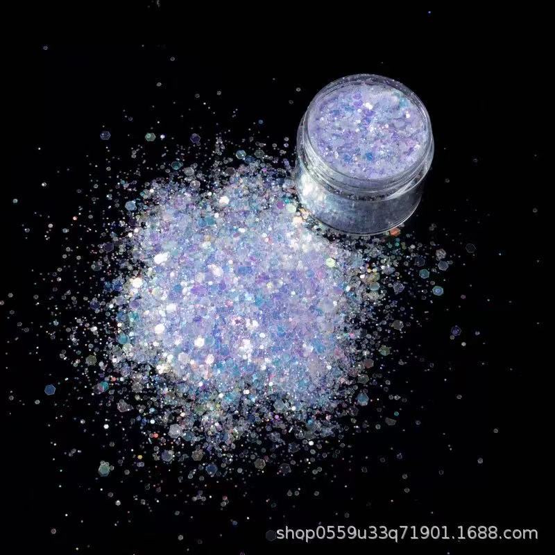 Best-selling gold onion powder, glitter powder, wearable nail art accessories, sequined glitter powder