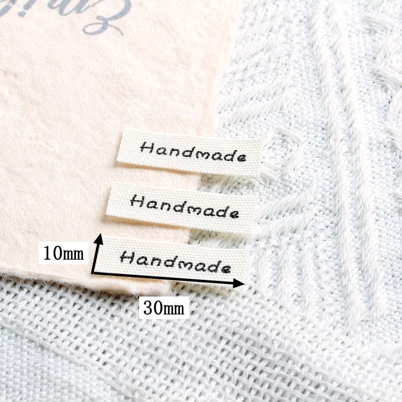 Cute graphic woven labels, fabric labels, back labels of clothes, DIY handcrafted bags, socks, decorative accessories details Picture