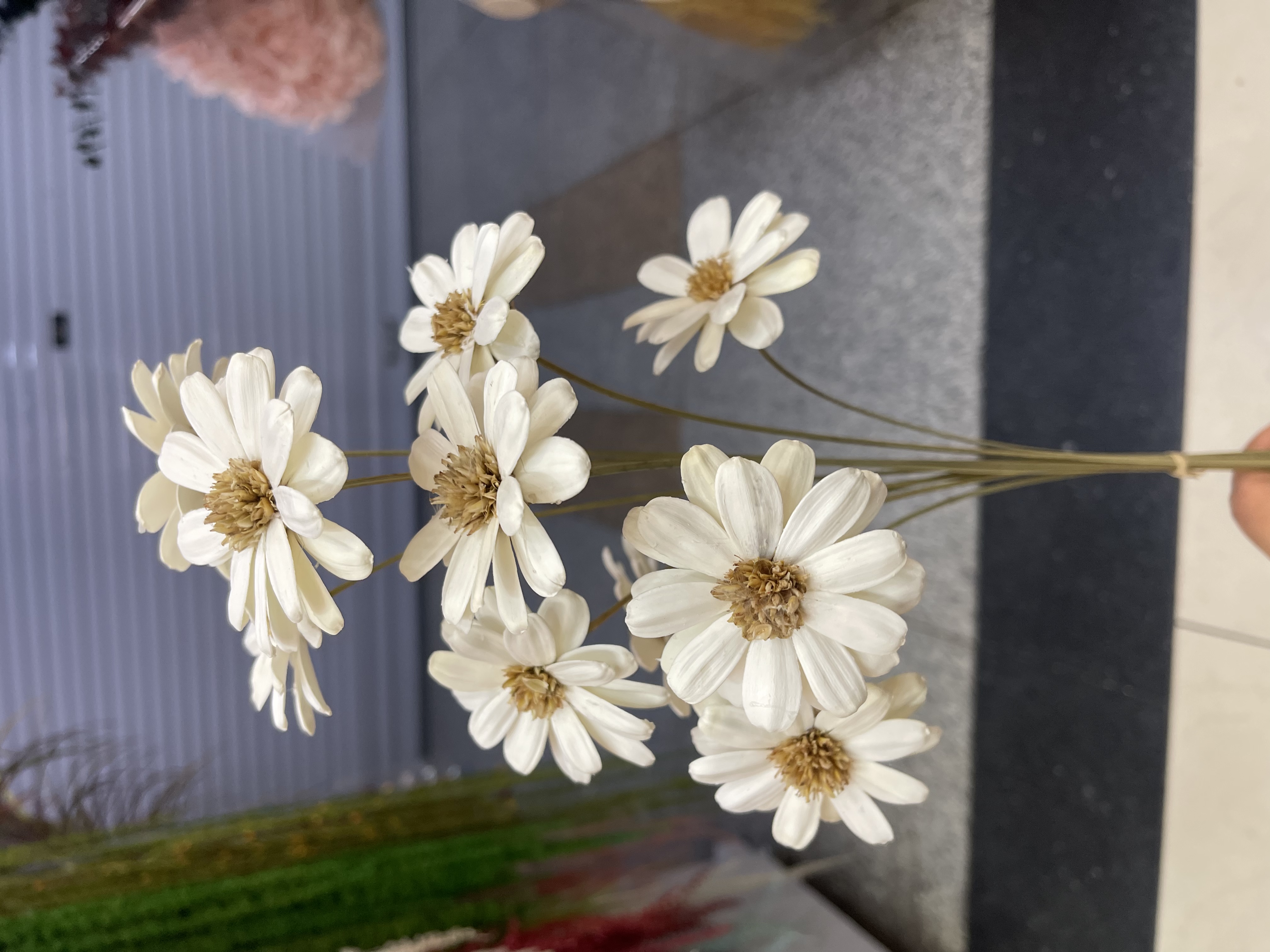 手工木片花工艺品 木片太阳花，瓜子花 仿真太阳花