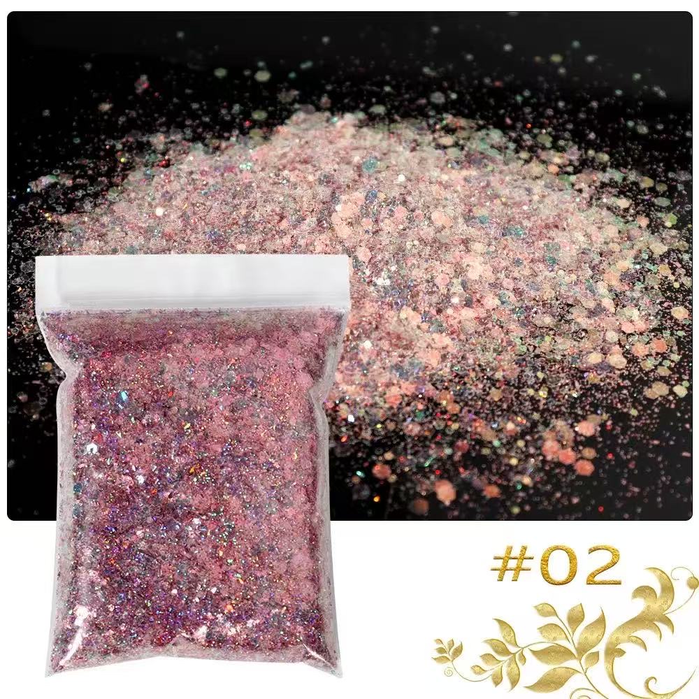 Best-selling gold onion powder, sequined glitter powder decorative material, DIY makeup powder for makeup detail image 1