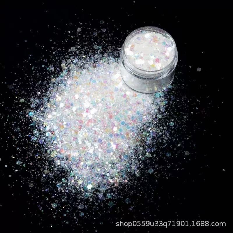 Best-selling gold onion powder, glitter powder, wearable nail art accessories, sequined glitter powder Application Scenario