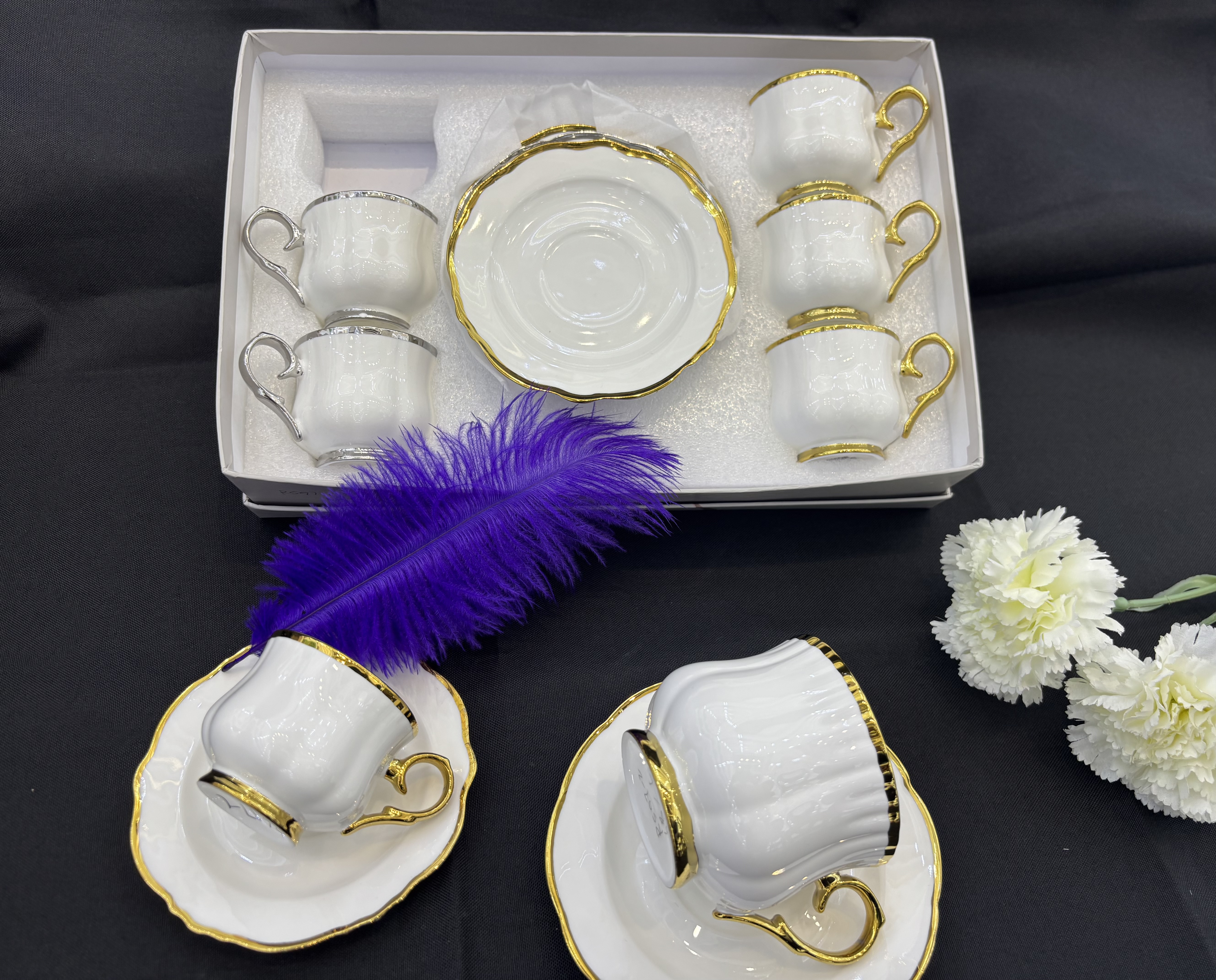Ceramic cup and plate printed household gifts, exquisite gift box packaging!