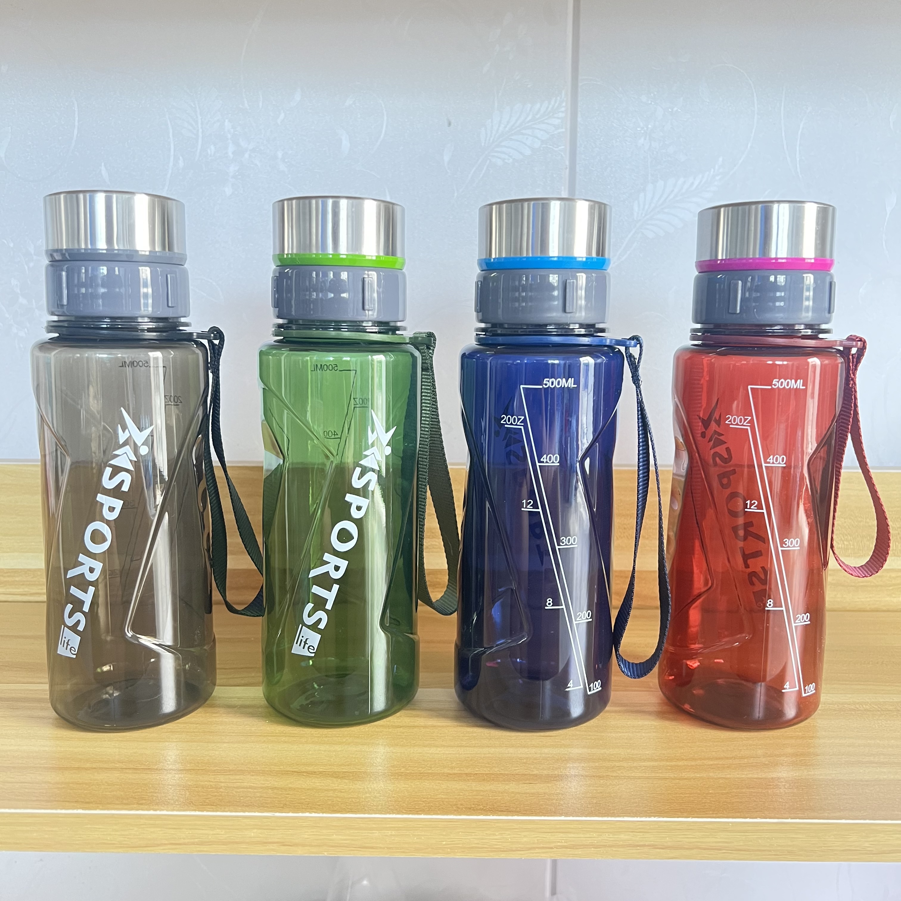 New popular sports water bottles for foreign trade, outdoor portable 500ml and 620ml explosion-proof and leak-proof lightweight sports water cups details Picture