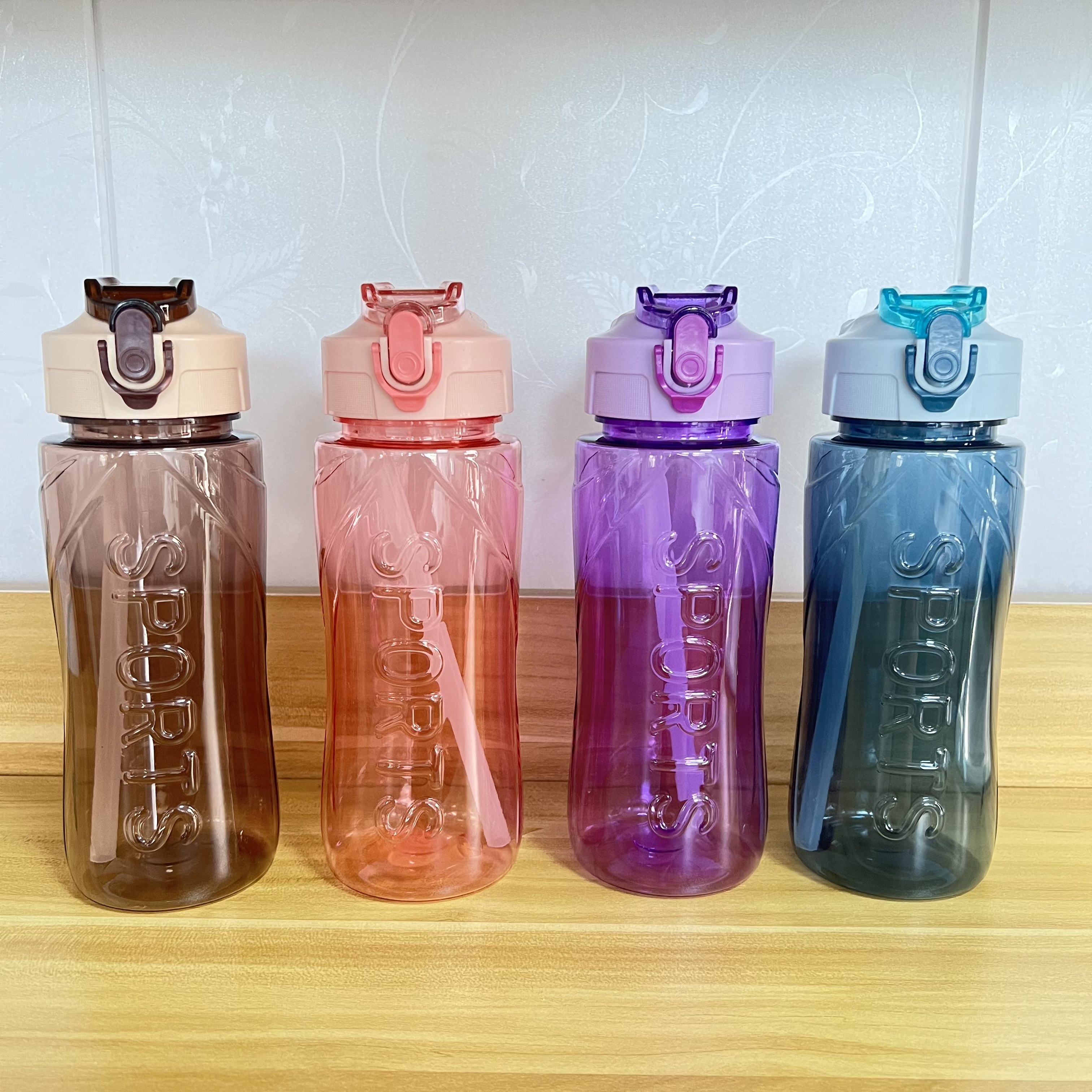 New best-selling foreign trade water cups, space cups, large-capacity eco-friendly space cups, high-temperature resistant and unbreakable sports water cups, sports water bottles, straw cups from Hua 'an manufacturer thumbnail