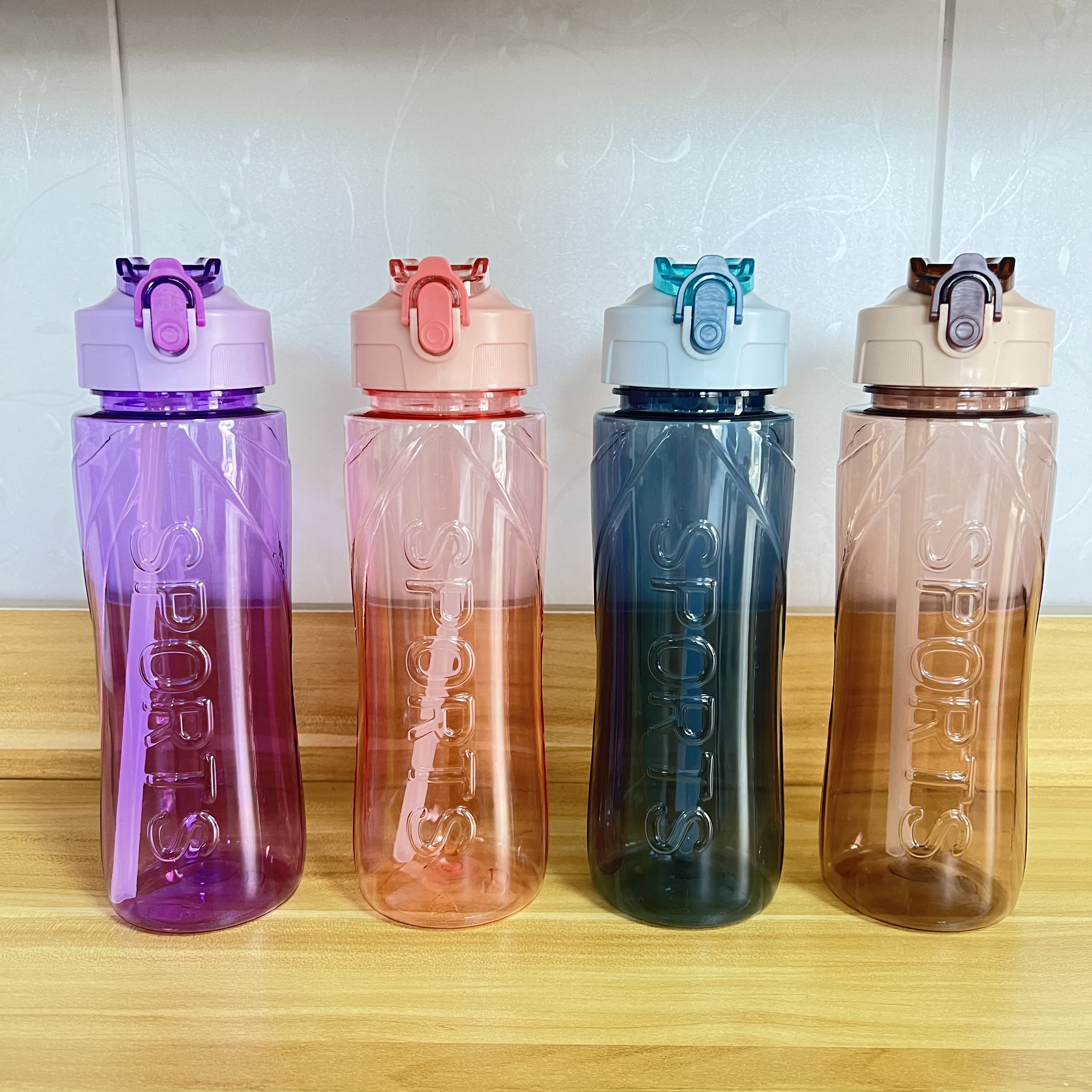 New best-selling foreign trade water cups, space cups, large-capacity eco-friendly space cups, high-temperature resistant and unbreakable sports water cups, sports water bottles, straw cups from Hua 'an manufacturer Specification drawing