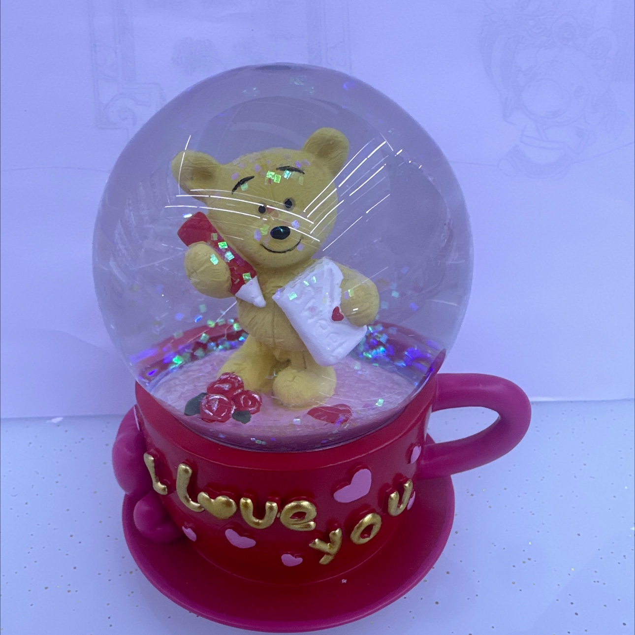 可爱熊，茶杯熊，摆件树脂树脂