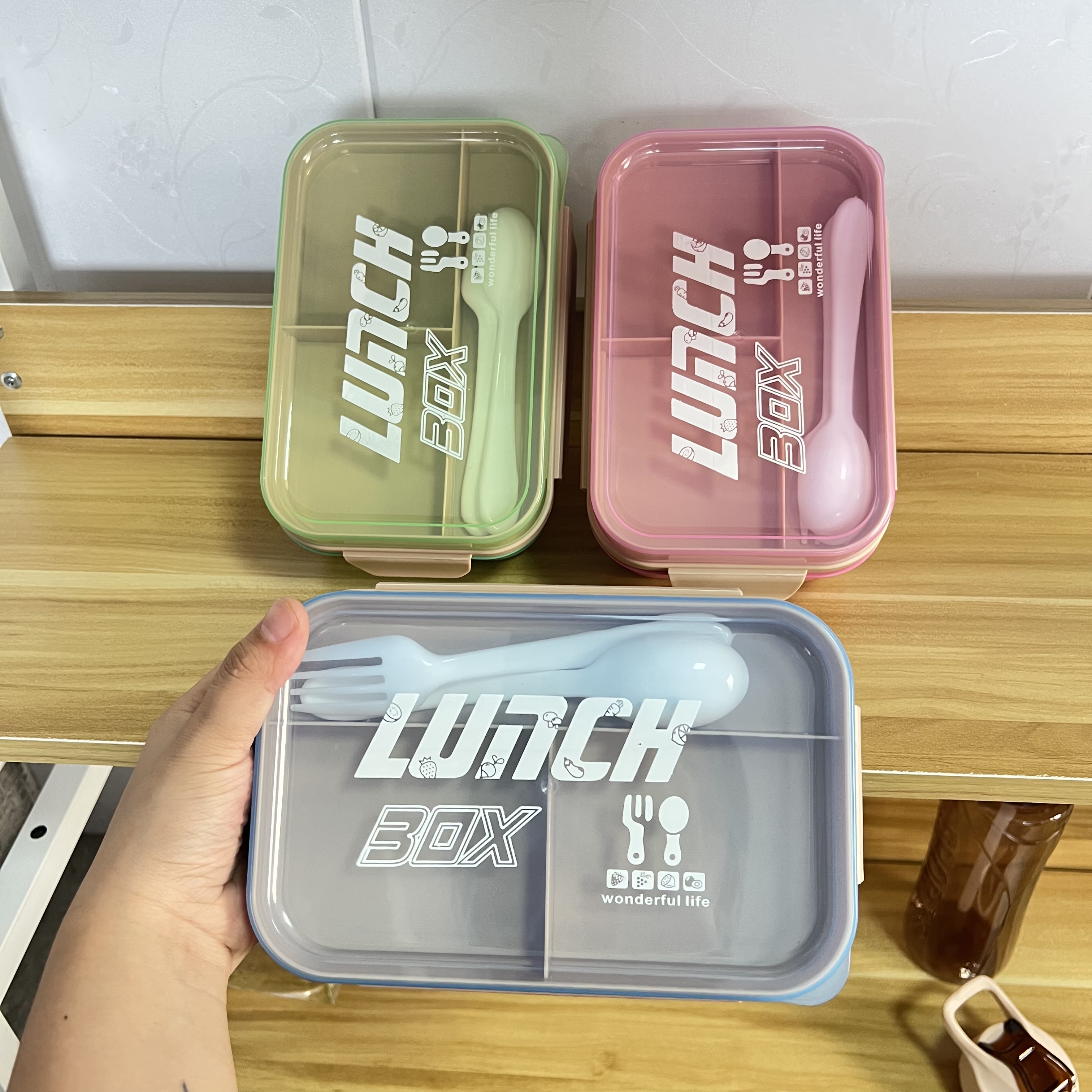 The new and popular plastic lunch boxes from Hua 'an factory are available for customization and wholesale for export. They are made of environmentally friendly and durable materials Item Picture